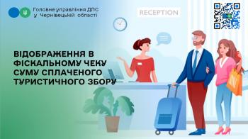 Відображення в фіскальному чеку суму сплаченого туристичного збору