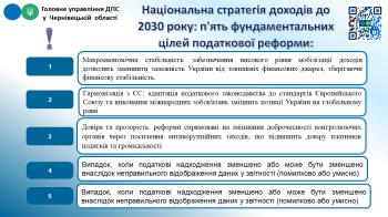 Національна стратегія доходів до 2030 року: п'ять фундаментальних цілей податкової реформи