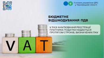 Бюджетне відшкодування ПДВ у разі анулювання реєстрації платника податку надається протягом строків, визначених ПКУ